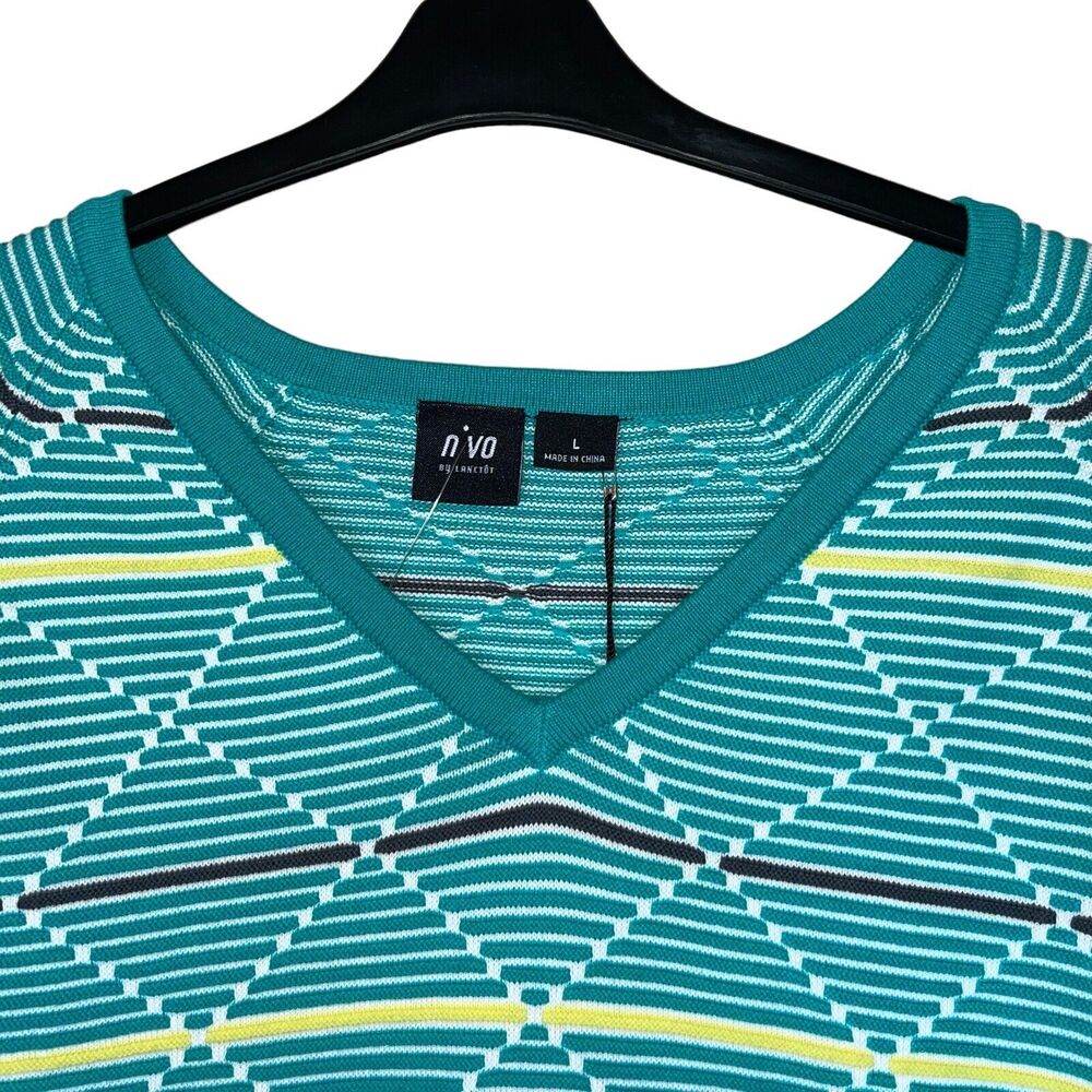 V-Neck Sweater Golf Knit - Picture 3 of 10